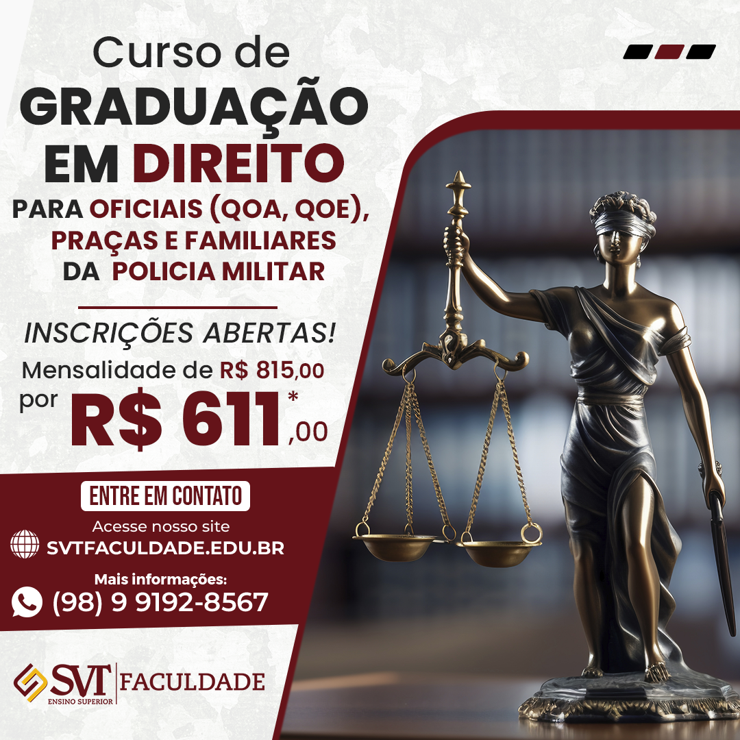 Graduação em Direito - Regular - SVT FACULDADE